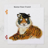 Invitation Graduation de tigre - SRF (Devant / Derrière)