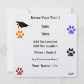 Invitation Graduation de tigre - SRF (Dos)