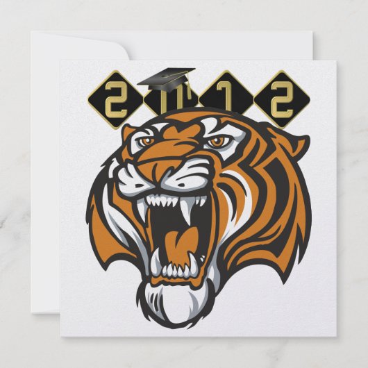 Invitation Graduation de tigre - SRF (Devant)