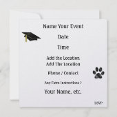 Invitation Graduation de tigre - SRF (Dos)