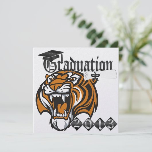 Invitation Graduation de tigre - SRF (Debout devant)