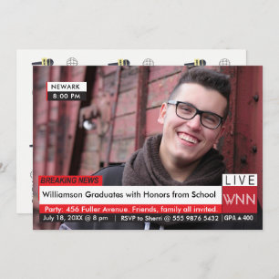 Invitation Graduation Dernière actualité TV spécialisée Graph