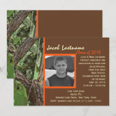 Invitation Graduation des arbres forestiers (Devant / Derrière)