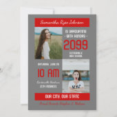 Invitation Graduation du bloc 3 (Dos)