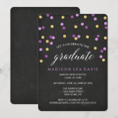 Invitation Graduation du tableau rouge et du tableau rouge de (Devant / Derrière)