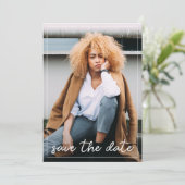 Invitation Graduation Enregistrer la photo Date (Debout devant)