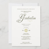 Invitation Graduation Fancy Arch Effect Wisteria Flowers (Dos)