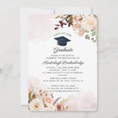Invitation Graduation Florale 2024 Grad Party (Devant)