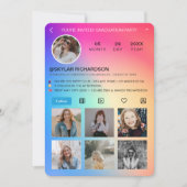 Invitation Graduation Fun Instagram Social Media Grad Party (Devant)