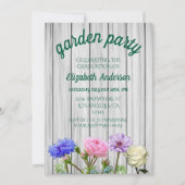 Invitation Graduation Garden Party (Devant)
