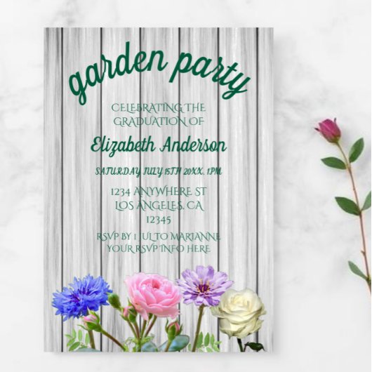 Invitation Graduation Garden Party