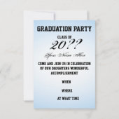 Invitation Graduation Girl in Blue (Dos)