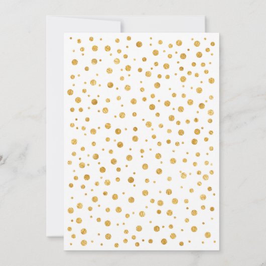 Invitation Graduation - Gold White (Dos)