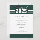 Invitation Graduation Green College Grad 2025 Party (Devant)