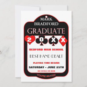 Invitation Graduation-Invitation - POKER/CARDS-DESIGN - 20XX