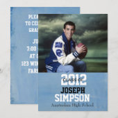 Invitation Graduation Invite Cards (Devant / Derrière)