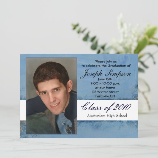 Invitation Graduation Invite Cards (Debout devant)