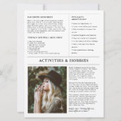 Invitation Graduation Keepsake Newspaper Photo Announcement (Dos)