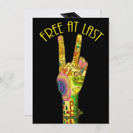 Invitation Graduation libre à Dernier (Devant / Derrière)