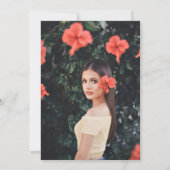 Invitation Graduation Luau Pineapple Tropical avec Photo Invi (Dos)