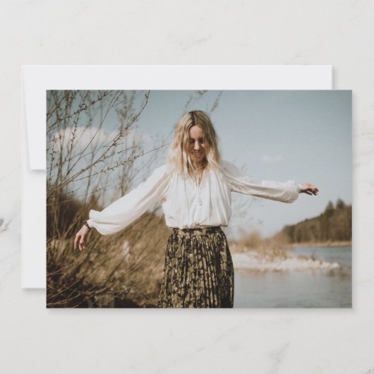 Invitation Graduation minimaliste (Dos)