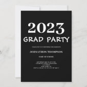 Invitation Graduation minimaliste (Devant)