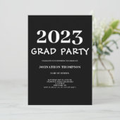 Invitation Graduation minimaliste (Debout devant)