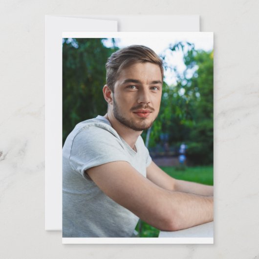 Invitation Graduation minimaliste (Dos)