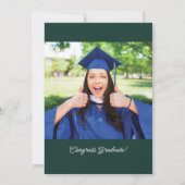 Invitation Graduation Moderne 2024 Grad Photo Party (Dos)