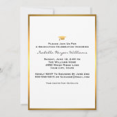 Invitation Graduation moderne 9 Photo Collage Tru the Years (Dos)