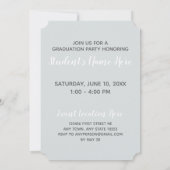 Invitation Graduation Moderne Design simple (Dos)