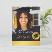 Invitation Graduation moderne élégante (Debout devant)