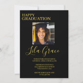 Invitation Graduation moderne élégante (Dos)