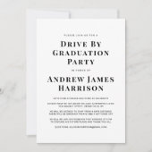 Invitation Graduation Moins moderne Conduite par fête (Devant)