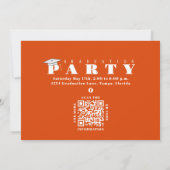 Invitation Graduation Multi Photo Orang Classe 2023 QR Code (Dos)
