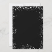 Invitation Graduation noir argent parties scintillant poussiè (Dos)