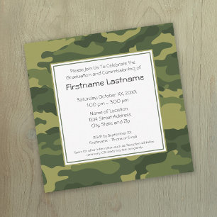 Invitation Graduation ou mise en service militaire