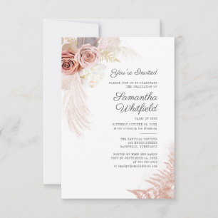 Invitation Graduation Pampas Grad Party 2025