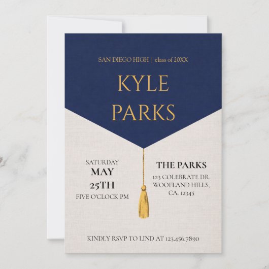 Invitation Graduation Party (Devant)