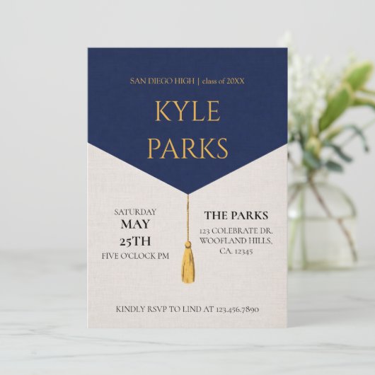 Invitation Graduation Party (Debout devant)