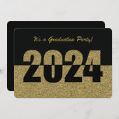 Invitation Graduation Party, 2024, Parties scintil (Devant / Derrière)