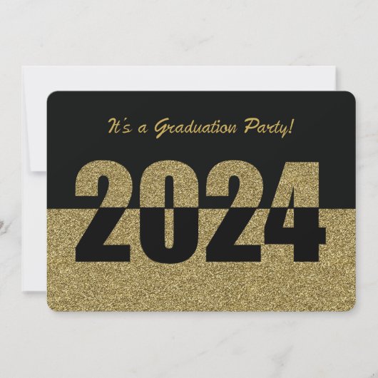Invitation Graduation Party, 2024, Parties scintil (Devant)