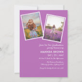 Invitation Graduation Party 2025 Floral Simple Élégant (Dos)