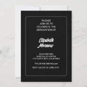 Invitation Graduation Party 2025 Photo - Script chic (Dos)