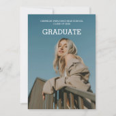 Invitation Graduation Party 2 Photo Moderne Grad 2024 (Devant)