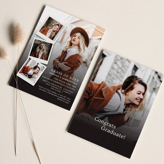 Invitation Graduation Party 5 Photos Moderne Grad 2025