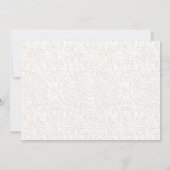Invitation Graduation Party avec photo - Gold White Blush (Dos)