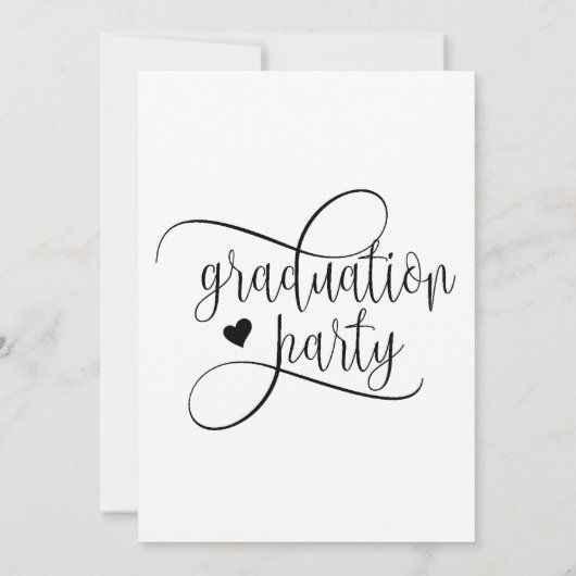Invitation Graduation Party Flat Invite Size : 5" x 7" (Dos)