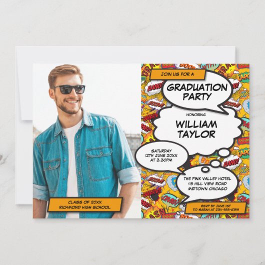 Invitation Graduation Party Fun Class of 2022 Graduate Photo (Devant)