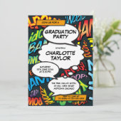 Invitation Graduation Party Fun Modern Colorful Classe de 202 (Debout devant)